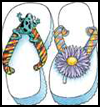 Fun
  Time Flip-Flops    : Decorating  Flip Flops Activities for Children