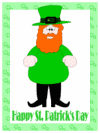Happy Saint Patrick's Day Coloring Page - Leprechaun
