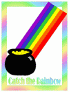 Pot of Gold Coloring Page and Rainbow