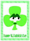 Four Leaf Clover Shamrock Coloring Page