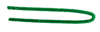 Take a pipe cleaner and fold it in half