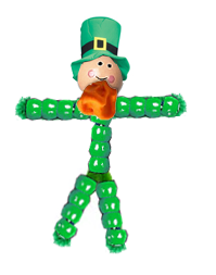 ST. PATRICK'S DAY LEPRECHAUN BEADS & PIPECLEANER DOLL CRAFT : Saint Patrick's Day Arts and Crafts Ideas for Kids