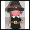 Paper
  Cup Pilgrim Boy   : Thanksgiving Pilgrim Crafts Projects for Children