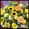 Fruit
  and Flowers Platter Centerpiece