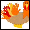 Handprints
  Turkey Craft (Large Version)   : Thanksgiving Turkeys & Crafts for Children