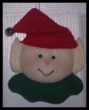 Felt Elf Christmas Ornament Craft 