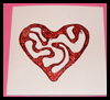 Glittery Heart Card Craft 