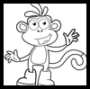 How to Draw Boots the Monkey