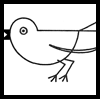 How to Draw Preschool Birds