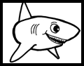 How to Draw Cartoon Sharks