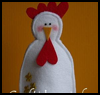 Felt Crafts Hen Chicken Idea