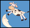 "The Cow Jumped Over the Moon" Paper Plate Craft