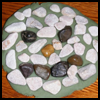 Pebble Mosaics : Stones and Pebbles Crafts Ideas for Children 