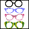 Funky
  Eyeglasses  : How to make Eye Glasses Crafts for Kids