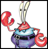 How to Draw Mr. Krabs from Spongebob Squarepants Drawing Lesson for Children