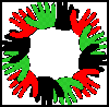 Kwanzaa Handprint Wreath Craft for Kids