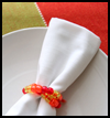 Craft
  Corn Harvest Napkin Rings  : Preschool Thanksgiving Crafts Ideas