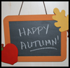 Fall
  Chalkboard  : Thanksgiving Crafts for Preschoolers