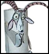 Ibex (Wild Goat) Toilet Paper Roll Craft for Children