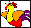 Crowing Rooster Paper Craft for Kids