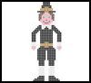 Pilgrim
  Boy Fuse Bead Patterns  : Pilgrim Thanksgiving Crafts for Kids