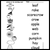 Fall
  Words - Match the Words to the Pictures