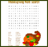 Thanksgiving
  Word Search