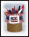 4th
  of July Utensil Holder