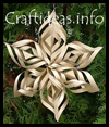 Lacy
  Gold Paper Star Tree Ornament