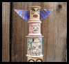 Craft
  a Mini Totem Poles  : Spool Crafts Ideas for Kids