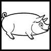Learn how to draw pigs and hogs