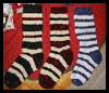 Striped
  Christmas Stocking -