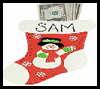 Christmas
  Lacing Stockings : Make Christmas Stockings Crafts for Kids