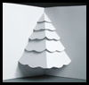 How
  to Make a Christmas Tree Pop up Card