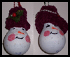 Recycled
  Light Bulb Christmas Ornaments