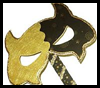 Gold
  Mardi Gras Mask