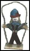 No-Sew
  Scarecrow Doll on a Swing