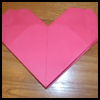 Easy Origami Heart Paper Folding Origami Craft for Kids