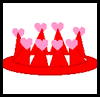 Valentine
  Heart Crowns  : Disposable Plates Arts & Crafts