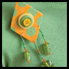 Paper
  and Bead Brooch