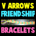 How to Make V Shaped Arrows Friendship Bracelets Illustrated Instructions