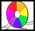 How to Make Color Wheel Spinning Toys Craft Idea 