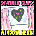 How to Make Stained Glass Valentines Day Heart Window Hanging