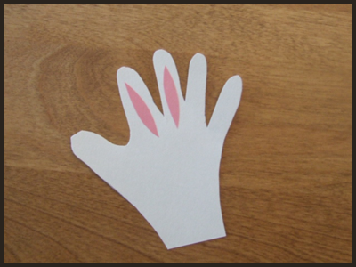 2 Handprints Easter Bunny Craft for Children