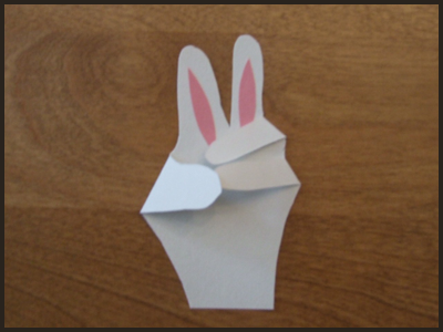 3- Handprint Easter Bunny Craft for Kids