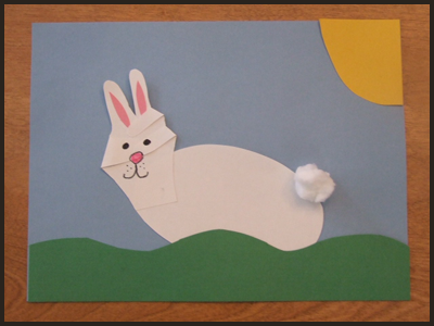 6-handprint easter bunny craft for kids