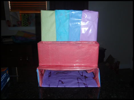 Cover with Contact Paper - Homework Organization Craft to Hold School work