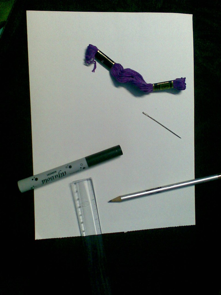 Make Embroidered Cards with Embroidery Thread Designs on Card Stock