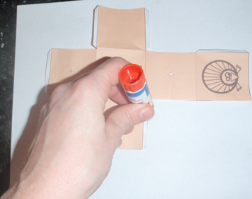 Cut Out Glue Tabs Thanksgiving 3D Tic-Tac-Toe Games Paper Pilgrims Turkeys Paper Model
