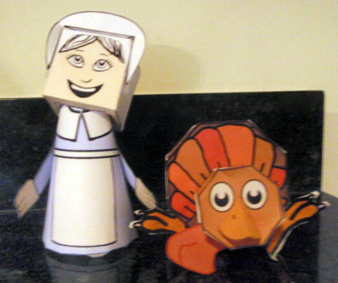 Also Make this Printable Foldable Turkey Paper Craft for Thanksgiving